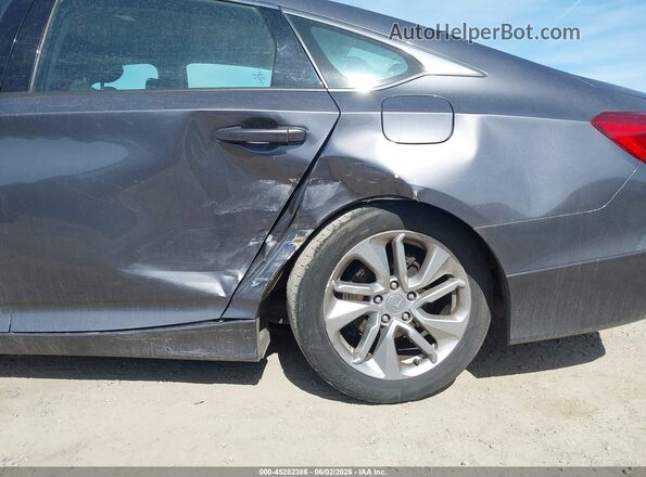 1HGCV1F1XKA130404 2019 HONDA ACCORD Gray Front view
