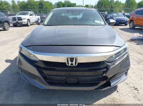 1HGCV1F1XKA130404 2019 HONDA ACCORD Gray Instrument cluster view