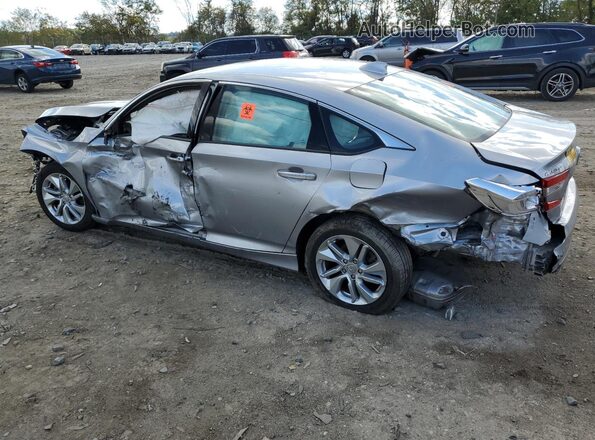 1HGCV1F1XKA156775 2019 HONDA ACCORD Silver Trasero izquierdo