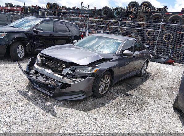 1HGCV1F1XLA095753 2020 HONDA ACCORD Gray წინა მარცხენა ხედი სამი მეოთხედიდან