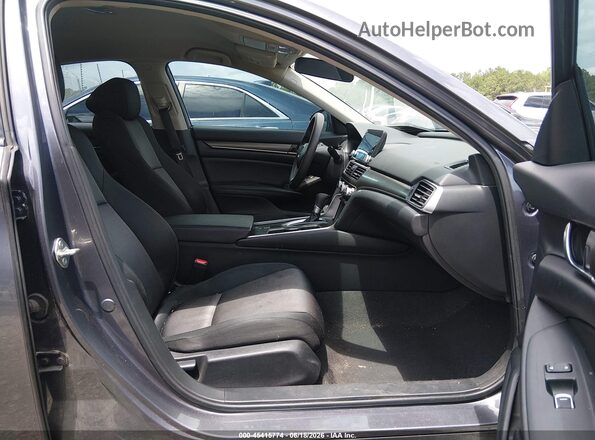 1HGCV1F1XLA095753 2020 HONDA ACCORD Gray წინა სალონის ხედი
