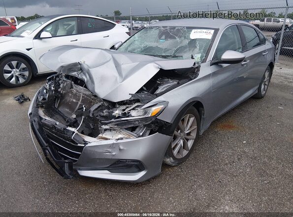 1HGCV1F1XMA011626 2021 HONDA ACCORD Silver Առջևի ձախ երեք քառորդ տեսարան