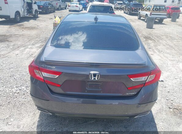 1HGCV1F30JA010949 2018 HONDA ACCORD Gray 
