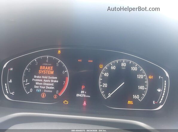 1HGCV1F30JA010949 2018 HONDA ACCORD Gray Widok tylnych siedzeń
