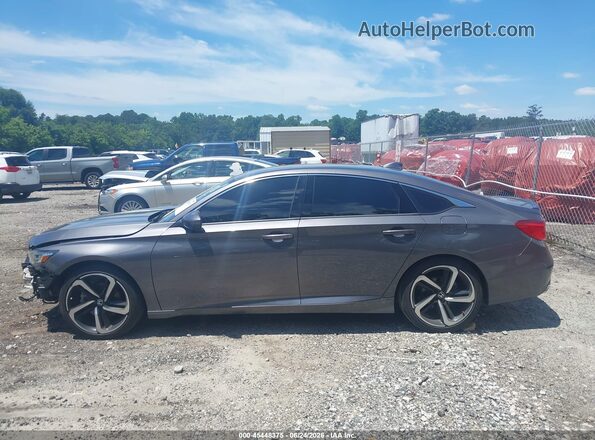 1HGCV1F30JA010949 2018 HONDA ACCORD Gray Widok wnętrza 360 stopni
