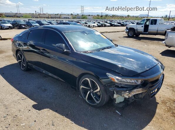 1HGCV1F30JA040985 2018 HONDA ACCORD Black 