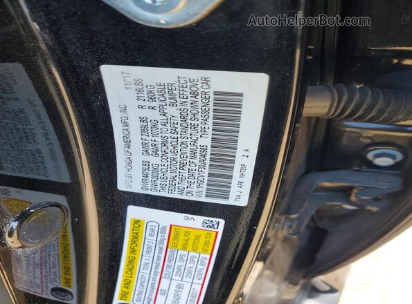 1HGCV1F30JA040985 2018 HONDA ACCORD Black 