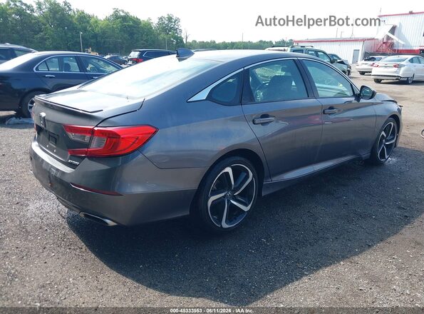 1HGCV1F30JA066826 2018 HONDA ACCORD Gray Tył prawy