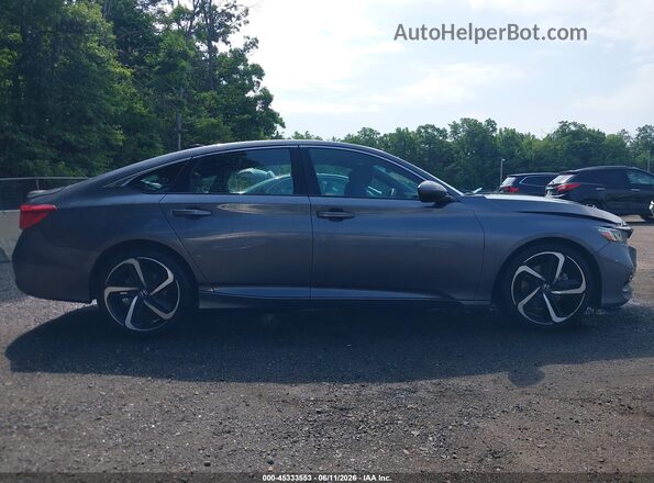 1HGCV1F30JA066826 2018 HONDA ACCORD Gray Widok wnętrza z tyłu