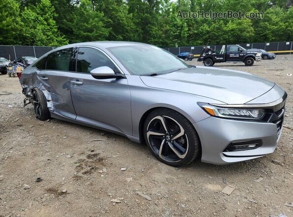 1HGCV1F30JA161659 2018 HONDA ACCORD Silver Front right