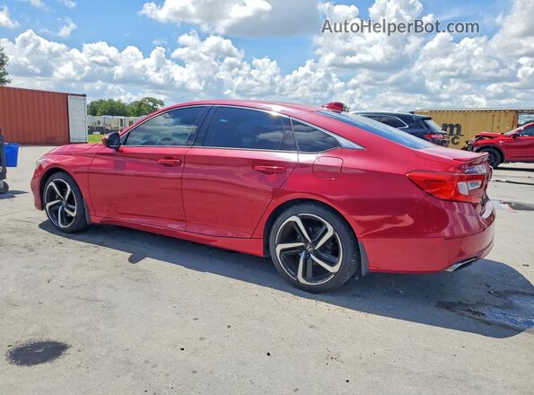 1HGCV1F30JA217857 2018 HONDA ACCORD Red 