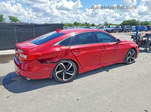 1HGCV1F30JA217857 2018 HONDA ACCORD Red 