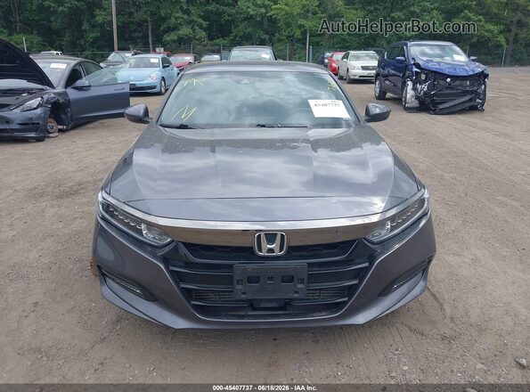 1HGCV1F30JA259249 2018 HONDA ACCORD Серый Вид щитка приборов