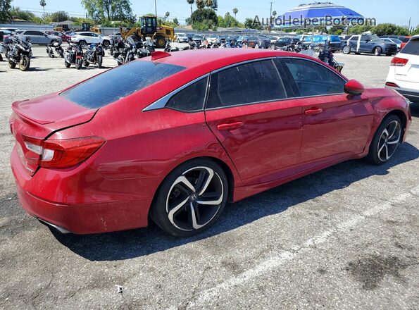 1HGCV1F30KA000679 2019 HONDA ACCORD Red Tył prawy