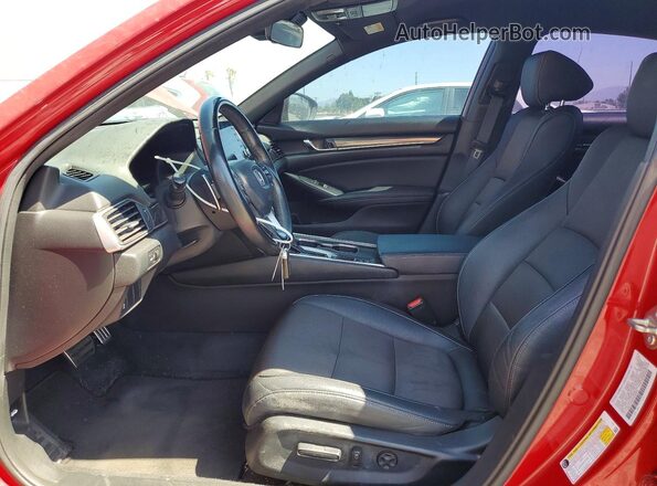 1HGCV1F30KA000679 2019 HONDA ACCORD Red Widok wnętrza z przodu