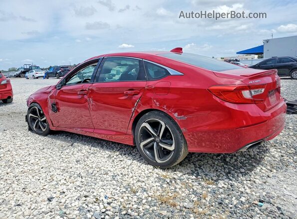1HGCV1F30KA001640 2019 HONDA ACCORD Красный 