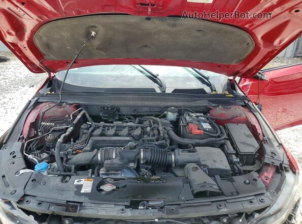 1HGCV1F30KA001640 2019 HONDA ACCORD Красный 