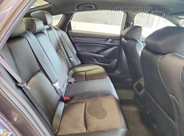 1HGCV1F30KA007938 2019 HONDA ACCORD Gray Vista de los asientos traseros
