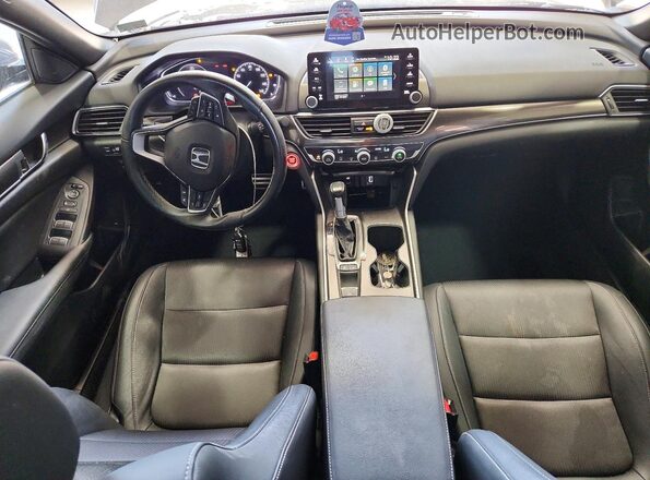 1HGCV1F30KA007938 2019 HONDA ACCORD Gray Vista del salpicadero