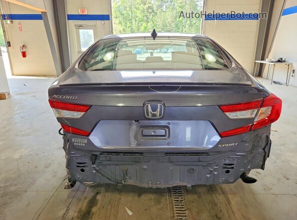 1HGCV1F30KA007938 2019 HONDA ACCORD Gray Vista trasera