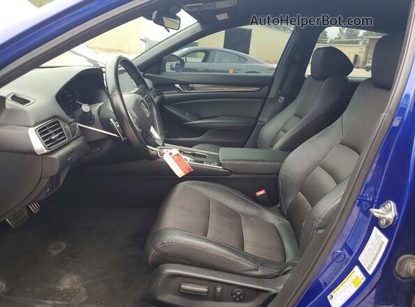 1HGCV1F30KA015635 2019 HONDA ACCORD Синий 
