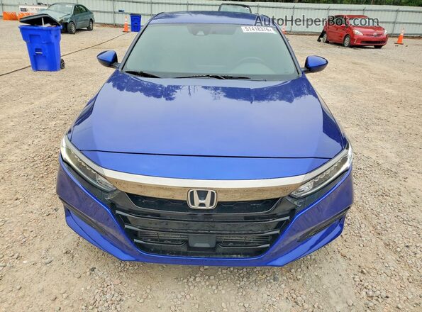 1HGCV1F30KA015635 2019 HONDA ACCORD Синий 