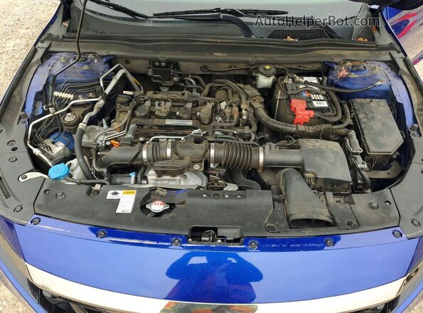 1HGCV1F30KA015635 2019 HONDA ACCORD Синий 