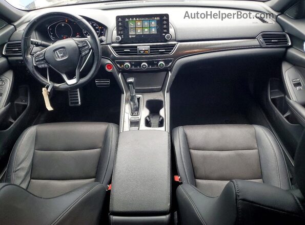 1HGCV1F30KA015635 2019 HONDA ACCORD Синий 
