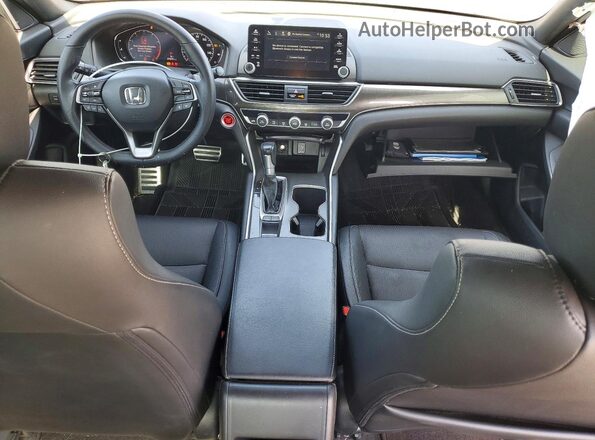 1HGCV1F30KA027591 2019 HONDA ACCORD Черный Вид панели приборов