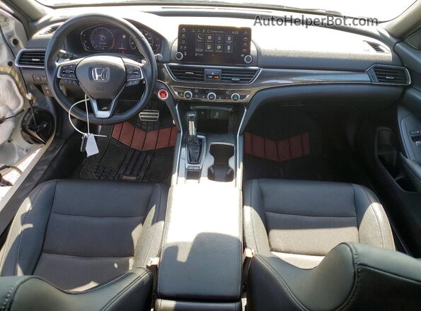 1HGCV1F30KA105089 2019 HONDA ACCORD White Vista del salpicadero