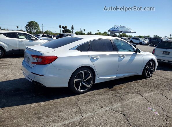 1HGCV1F30KA105089 2019 HONDA ACCORD White Trasero derecho