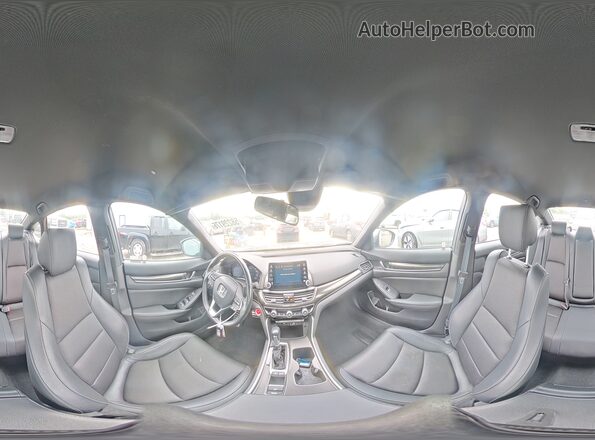 1HGCV1F30KA147990 2019 HONDA ACCORD Gray VIN კოდის სტიკერის ხედი