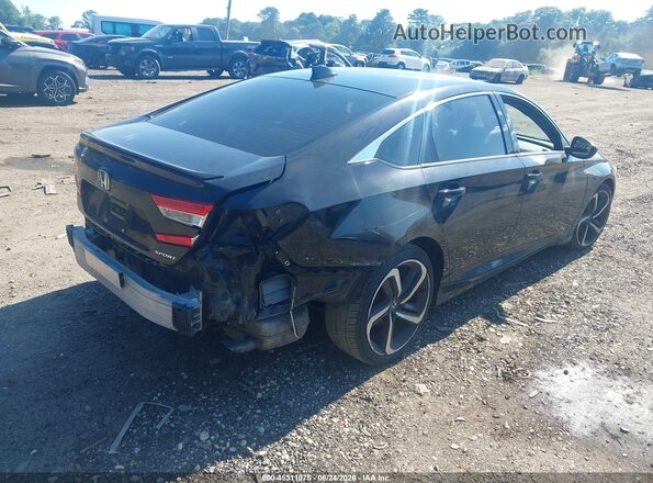 1HGCV1F30LA050922 2020 HONDA ACCORD Black Հետևի աջ