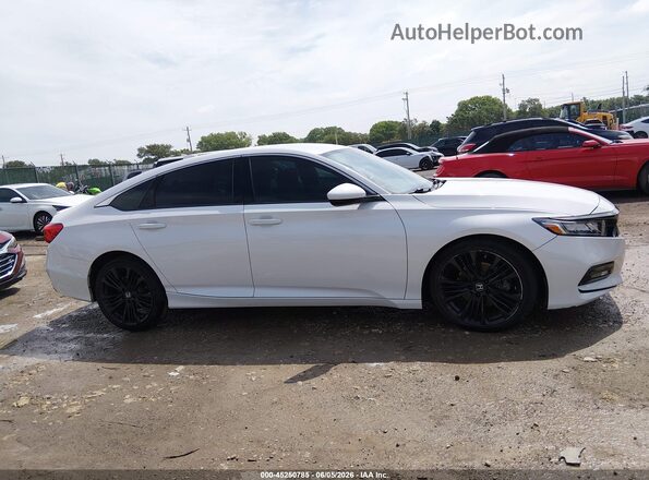 1HGCV1F30LA089915 2020 HONDA ACCORD Белый Вид задней части салона