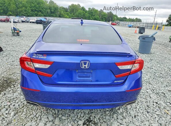 1HGCV1F30LA150079 2020 HONDA ACCORD Blue Вид ззаду