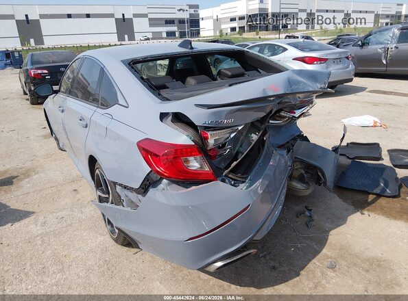 1HGCV1F30MA082724 2021 HONDA ACCORD Синий Задняя левая четверть
