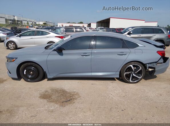 1HGCV1F30MA082724 2021 HONDA ACCORD Синий Панорамный вид салона 360°