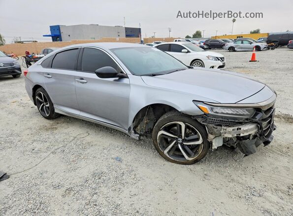 1HGCV1F30MA086823 2021 HONDA ACCORD Silver წინა მარჯვენა