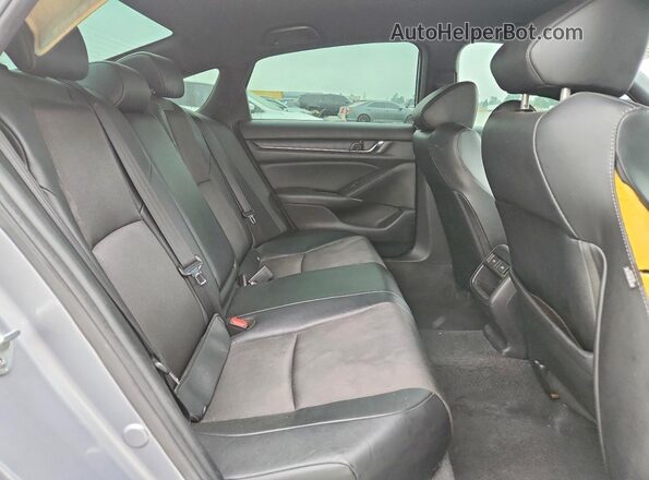 1HGCV1F30MA086823 2021 HONDA ACCORD Silver უკანა სავარძლების ხედი