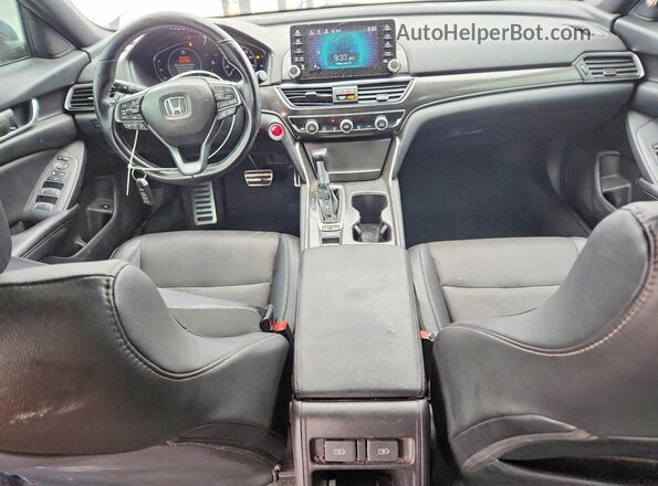 1HGCV1F30MA086823 2021 HONDA ACCORD Silver წინა პანელის ხედი