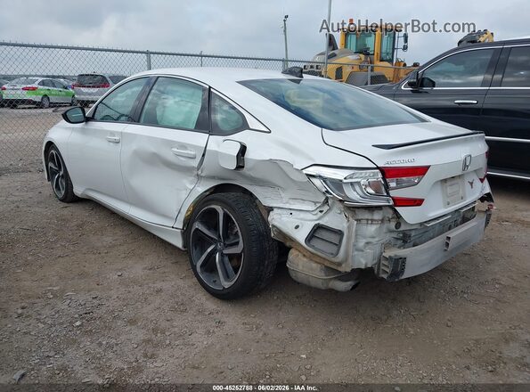 1HGCV1F30NA002968 2022 HONDA ACCORD White Rear left
