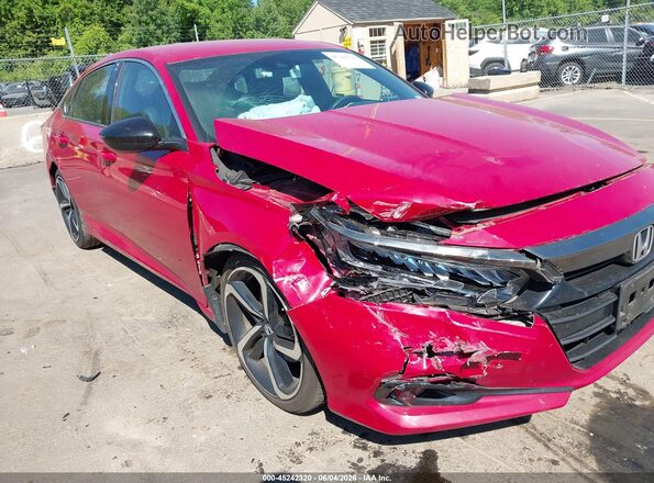 1HGCV1F30NA024677 2022 HONDA ACCORD Красный 