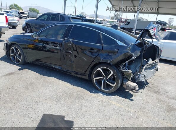 1HGCV1F30NA094597 2022 HONDA ACCORD Black Rear left