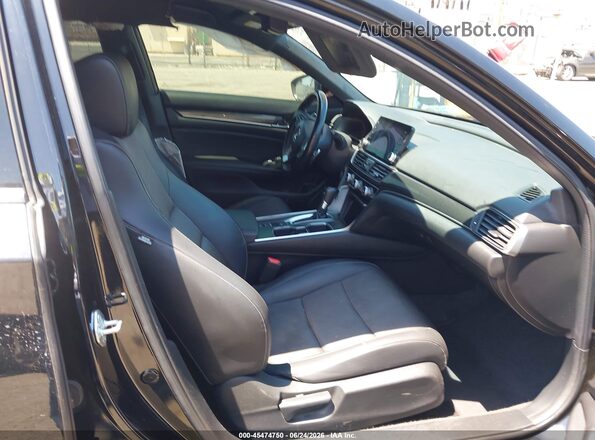 1HGCV1F30NA094597 2022 HONDA ACCORD Black Front interior view