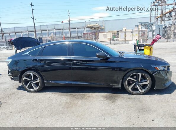 1HGCV1F30NA094597 2022 HONDA ACCORD Black Rear interior view
