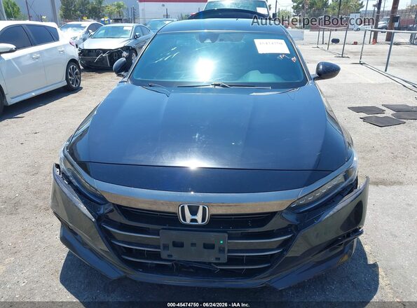 1HGCV1F30NA094597 2022 HONDA ACCORD Black Instrument cluster view