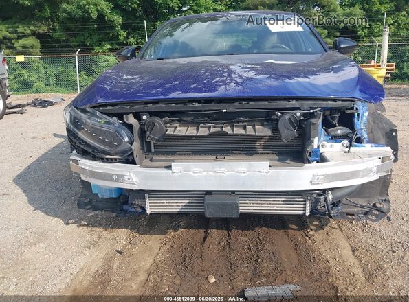 1HGCV1F30NA112922 2022 HONDA ACCORD Blue Widok z przodu
