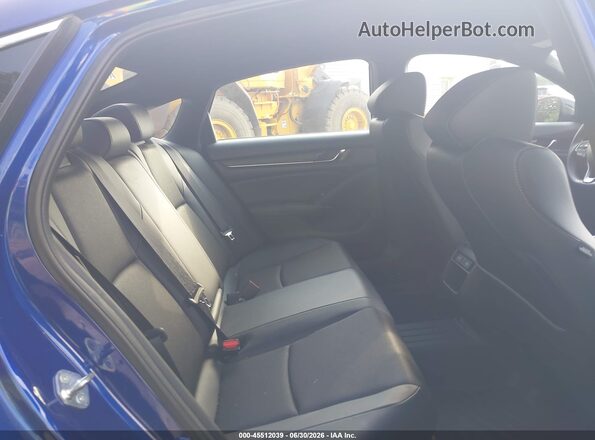 1HGCV1F30NA112922 2022 HONDA ACCORD Blue Widok naklejki z numerem VIN