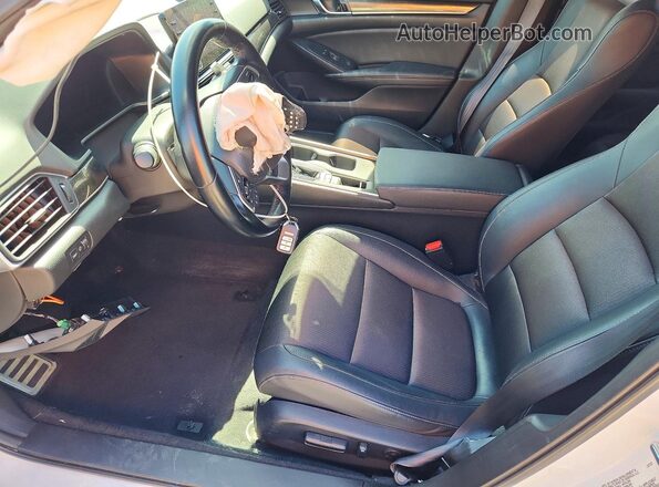 1HGCV1F30NA116727 2022 HONDA ACCORD White Вид салону спереду