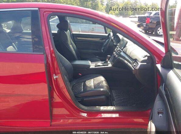1HGCV1F31JA016629 2018 HONDA ACCORD Red Սալոնի դիմացի տեսք